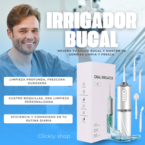 Irrigador Bucal Limpiador Dientes, Garganta y Boca