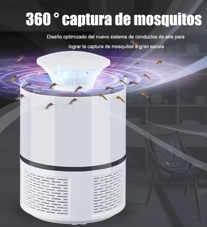 LAMPARA ATRAPA MOSQUITO LUZ LED