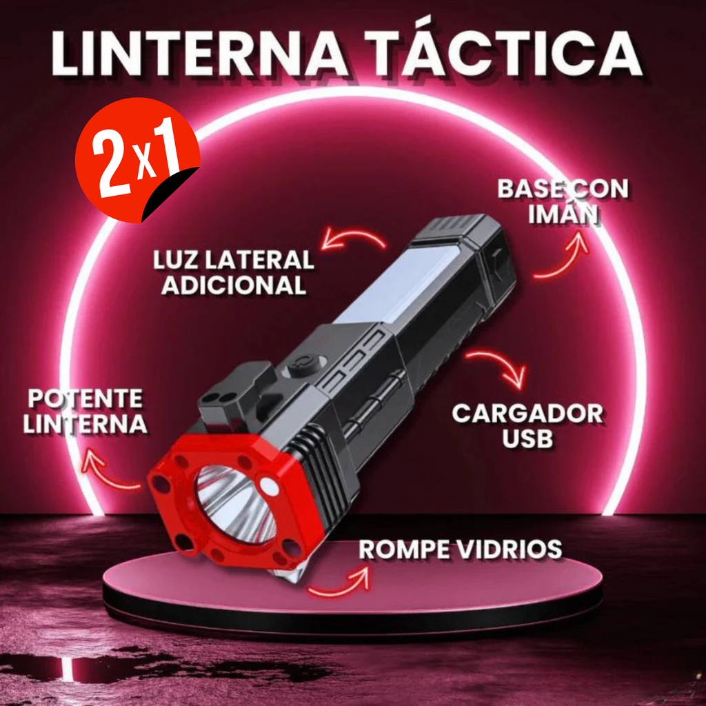 Linterna Indestructible Martillo, 2X1 !!