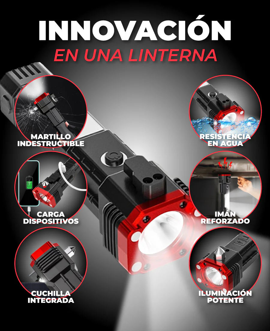 Linterna Indestructible Martillo, 2X1 !!