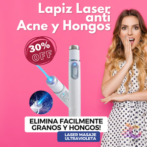 Lapiz Laser Azul Anti Hongos y Acne Import !