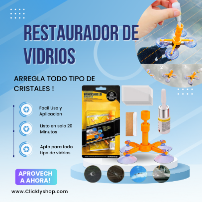 Kit Reparación Con Ventosas para Parabrisas, Grietas y mas !